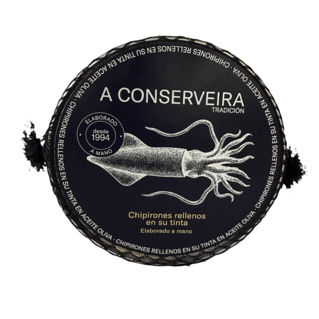 Chipirones rellenos en su tinta